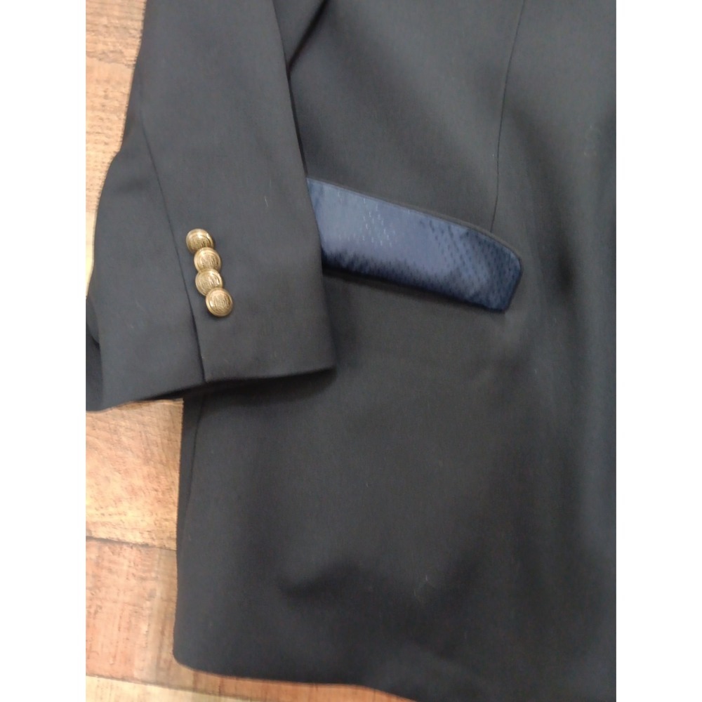 Oak Hill Perfect Fit Men's Navy Suit Jacket / Blazer Size 58R w/Aerocool 2288 - Picture 6 of 11